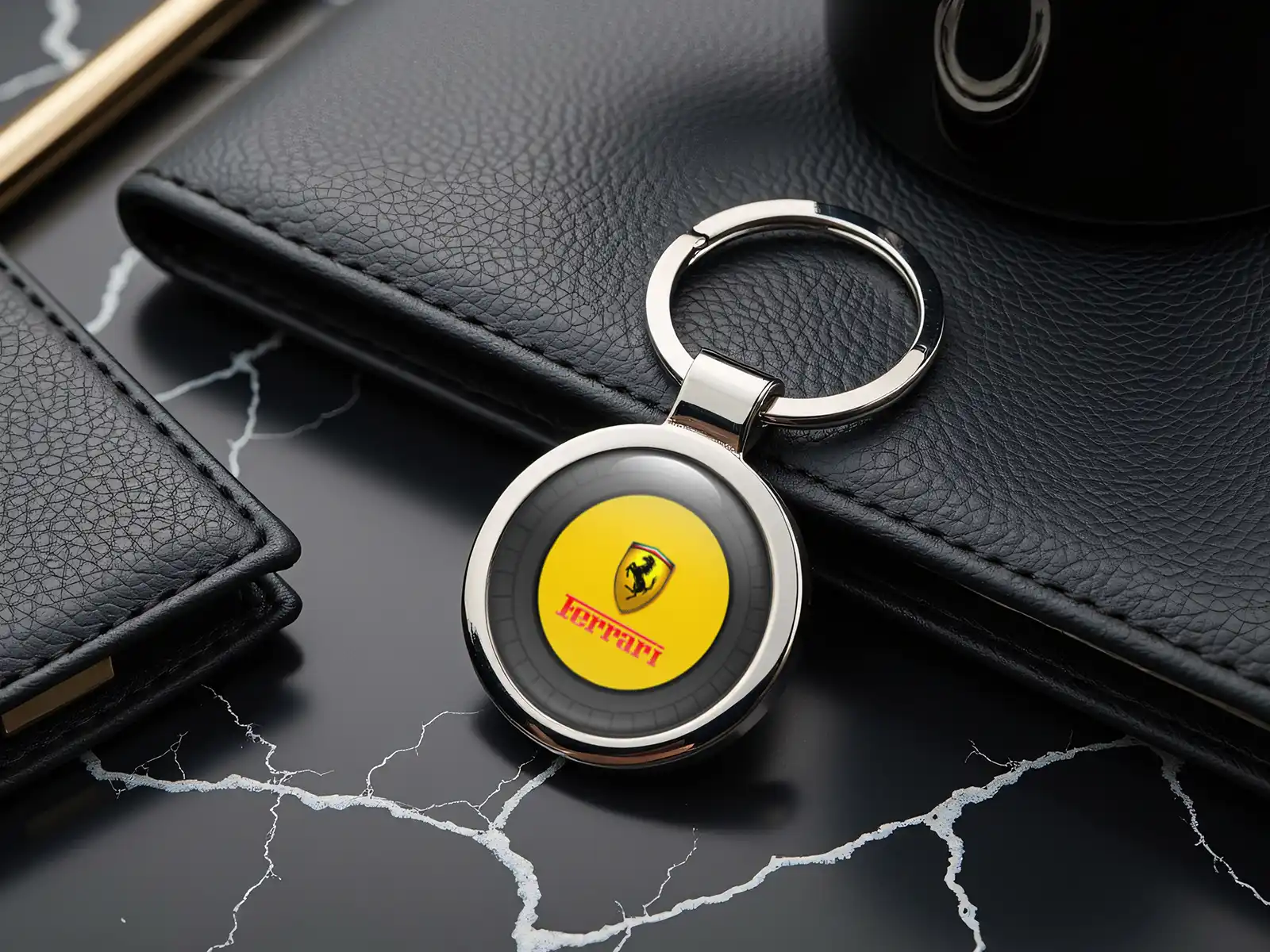 Ferrari Custom Schlüsselringe Logo Robust Legierung